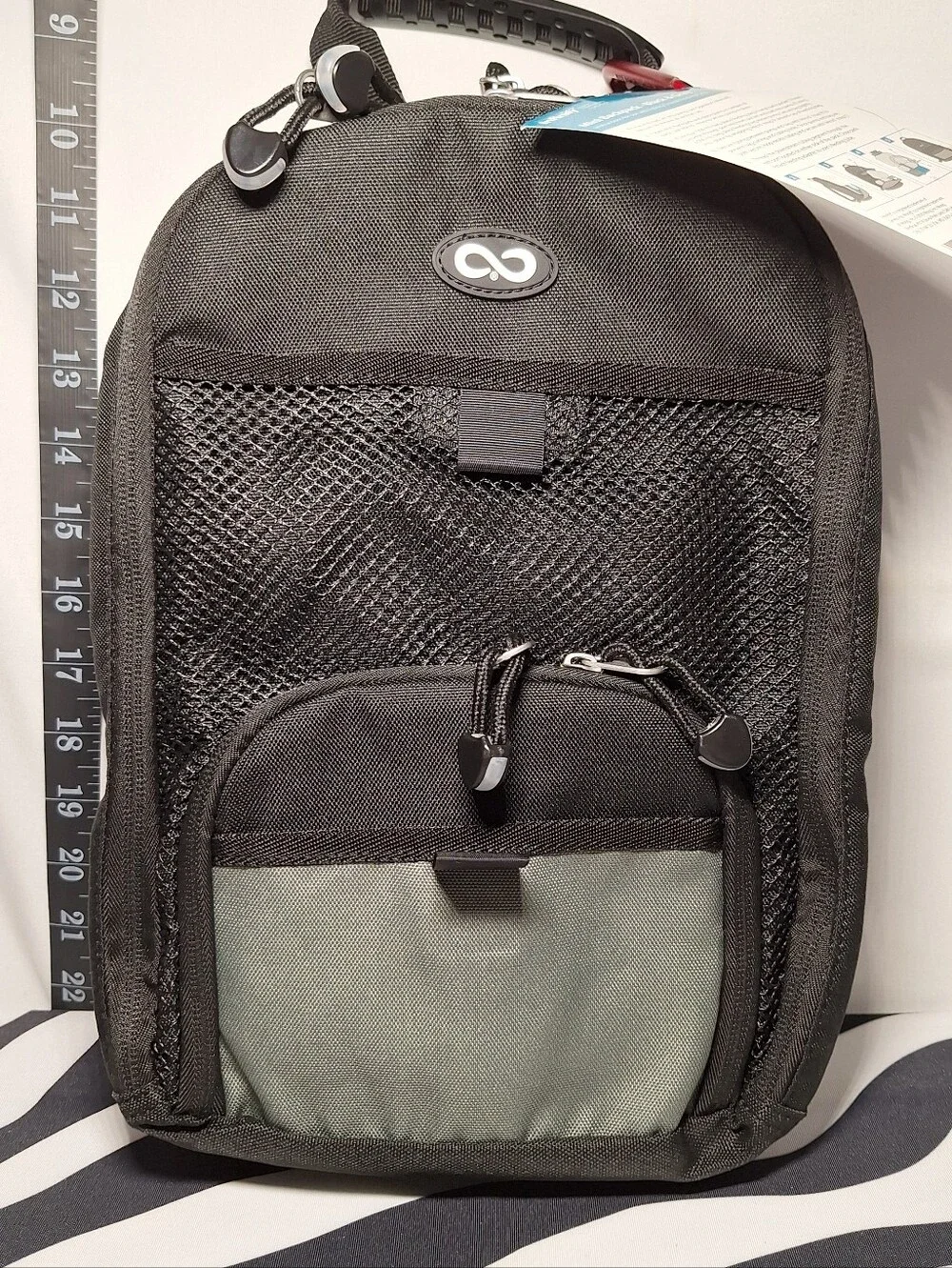NWT ZEVEX Moog Mini Feeding Pump Backpack - Black/Grey